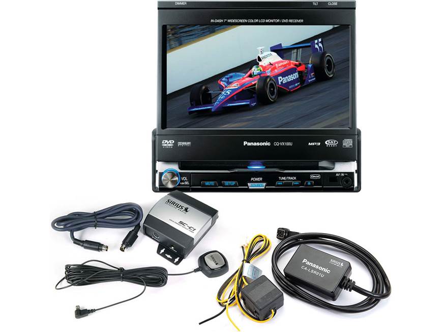 Panasonic CQ-VX100U Satellite Radio Package Includes CQ-VX100U DVD