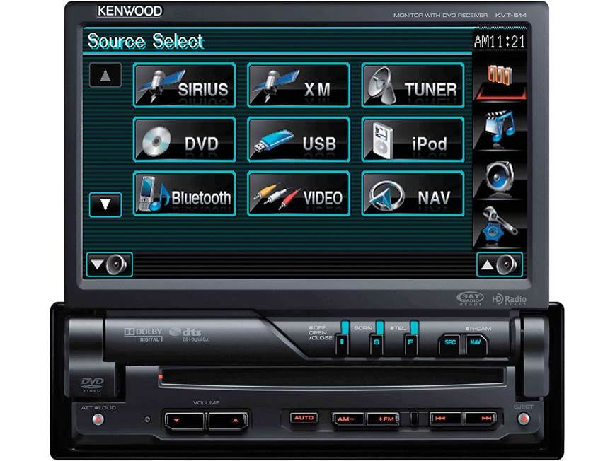 Kenwood KVT-514 DVD receiver (Factory Refurbished) at Crutchfield