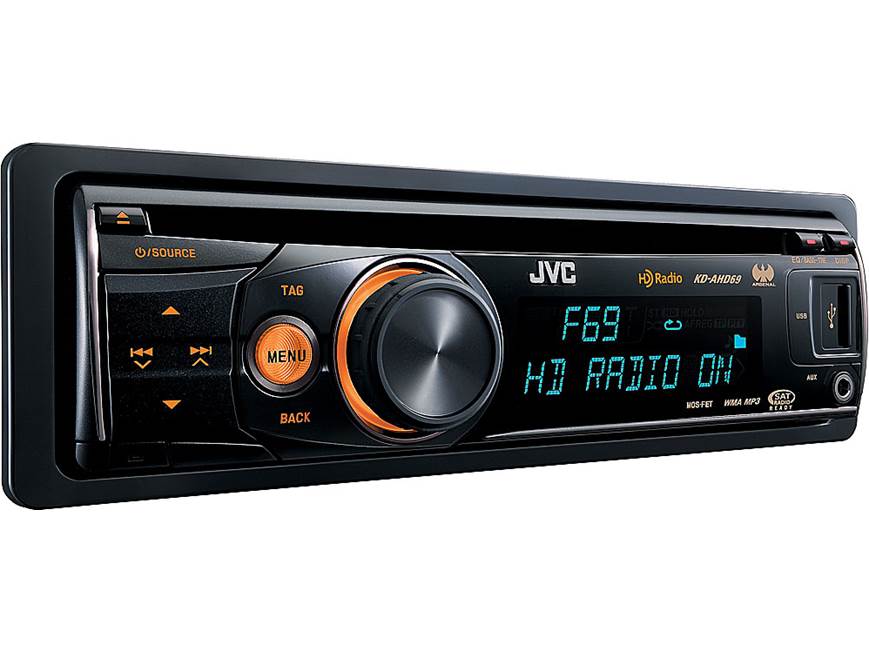JVC Arsenal KD-AHD69 CD receiver at Crutchfield