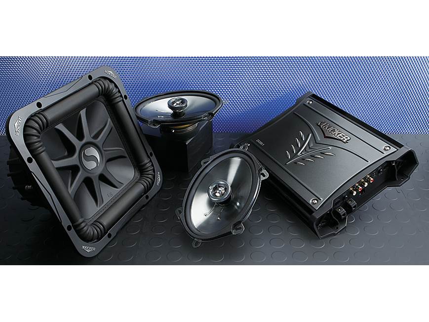 Kicker 08ZX300.1 Mono subwoofer amplifier 300 watts RMS x 1 at 2