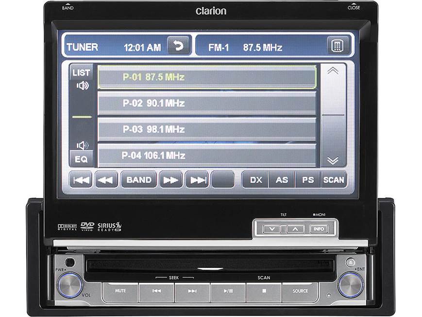 Clarion VRX485VD DVD receiver at Crutchfield