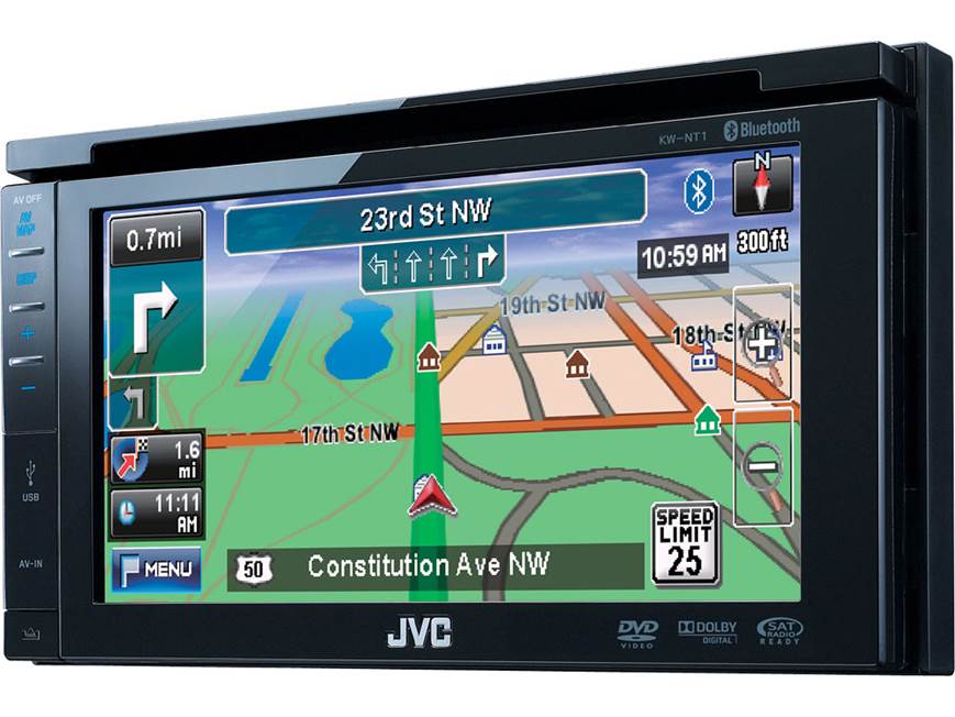 JVC KW-NT1 Navigation receiver at Crutchfield