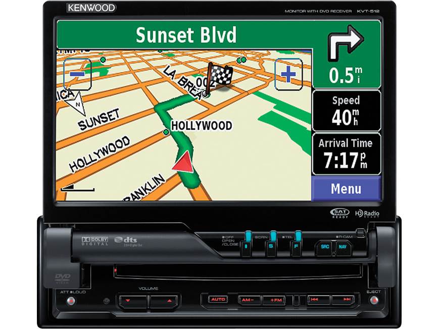 Kenwood KVT-512 DVD receiver (New Stock) at Crutchfield