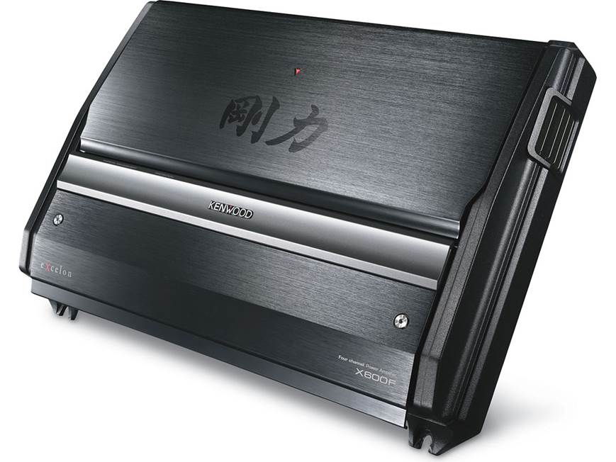 Kenwood Excelon X600F 4-channel car amplifier — 100 watts RMS x 4