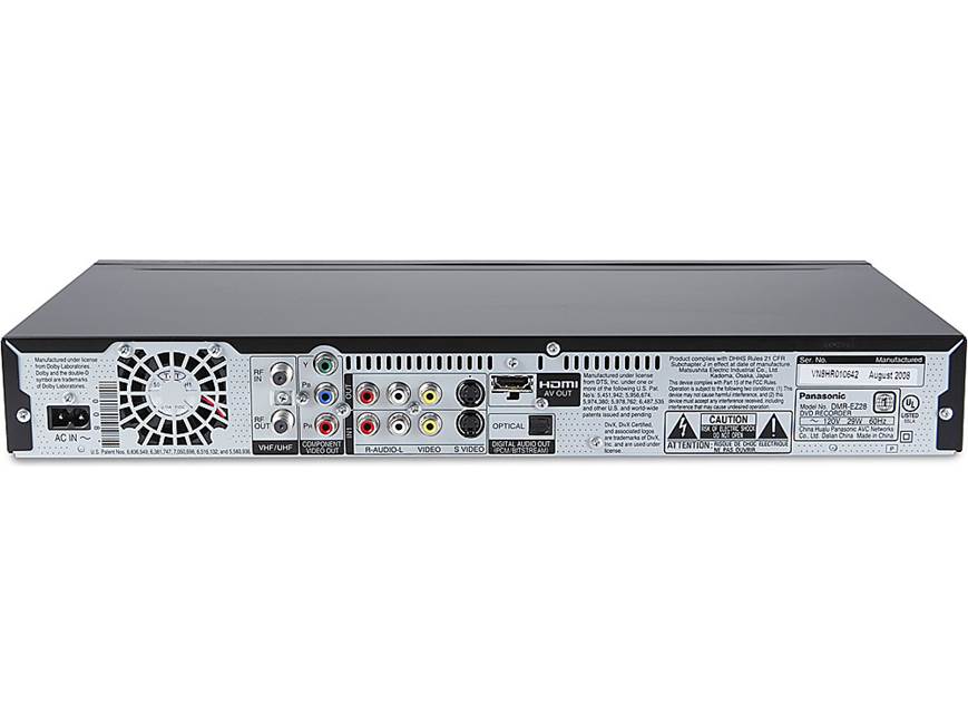 Panasonic DMR-EZ28K DVD recorder with built-in digital TV tuner