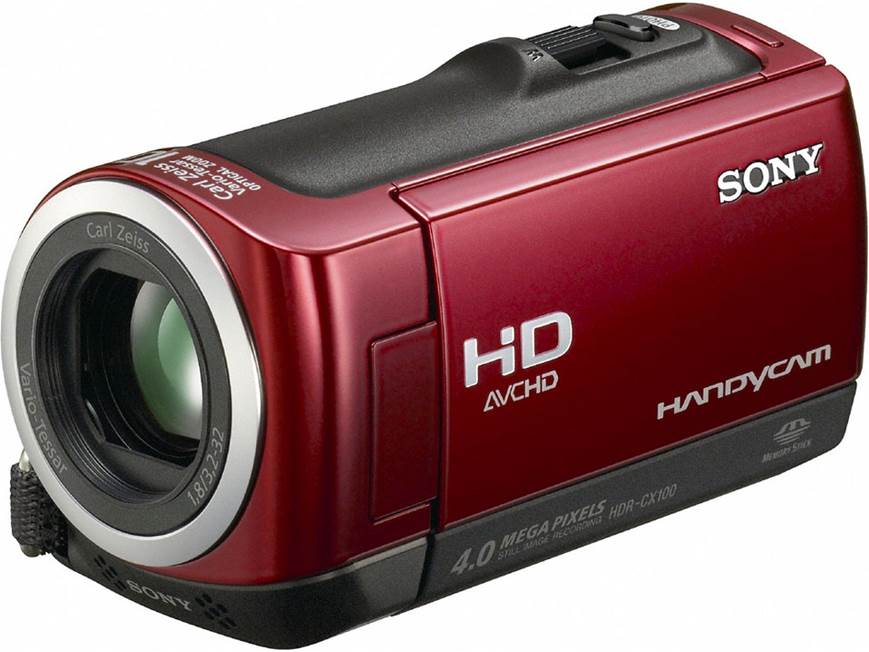 Sony HDR-CX100 Handycam® (Silver) 8GB high-definition flash memory
