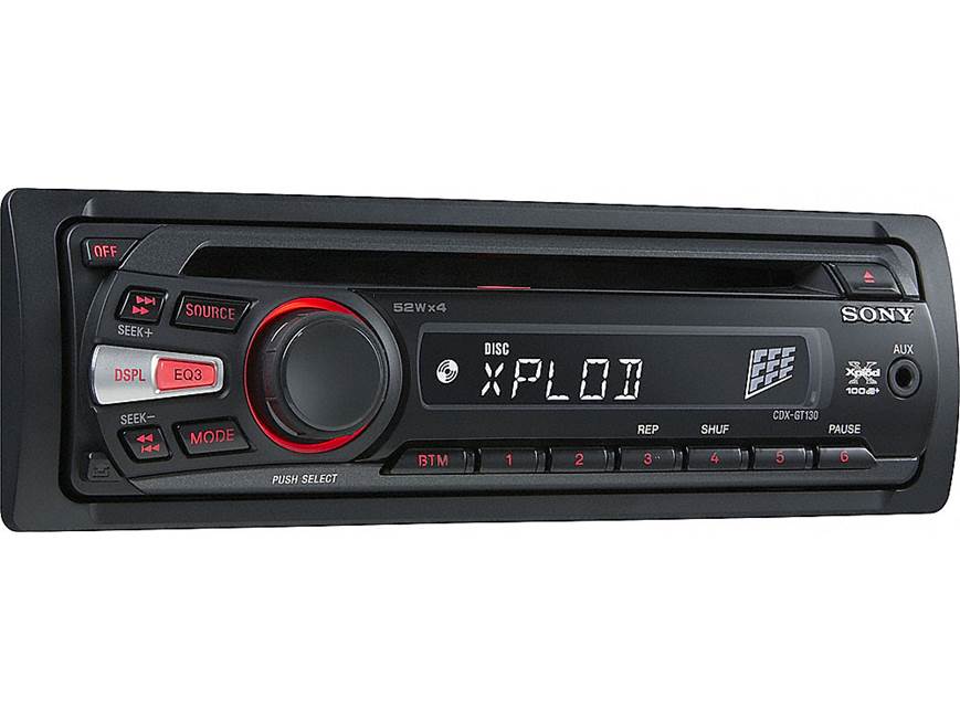 SONYオーディオ Sony Xplod CDX-GT130 CD receiver at Crutchfield