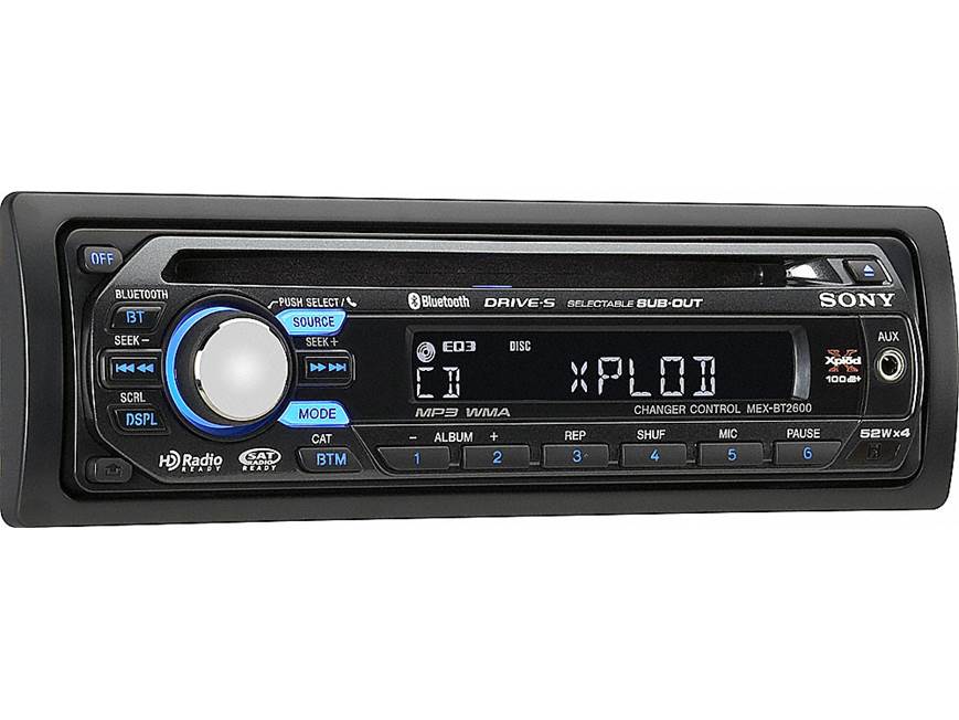 Sony Xplod MEX-BT2600 CD receiver at Crutchfield