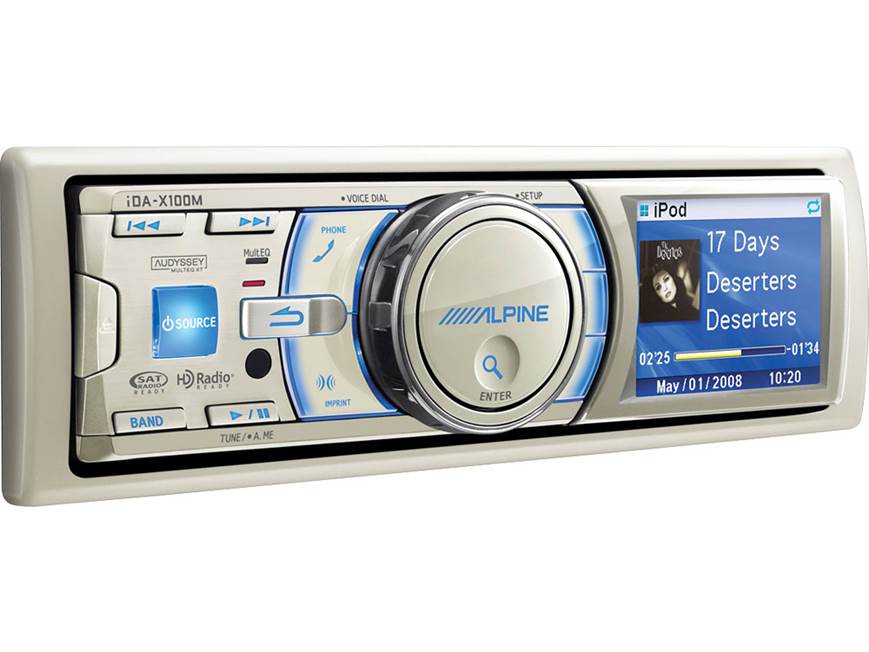 Alpine iDA-X100M Marine digital media receiver with built-in iPod