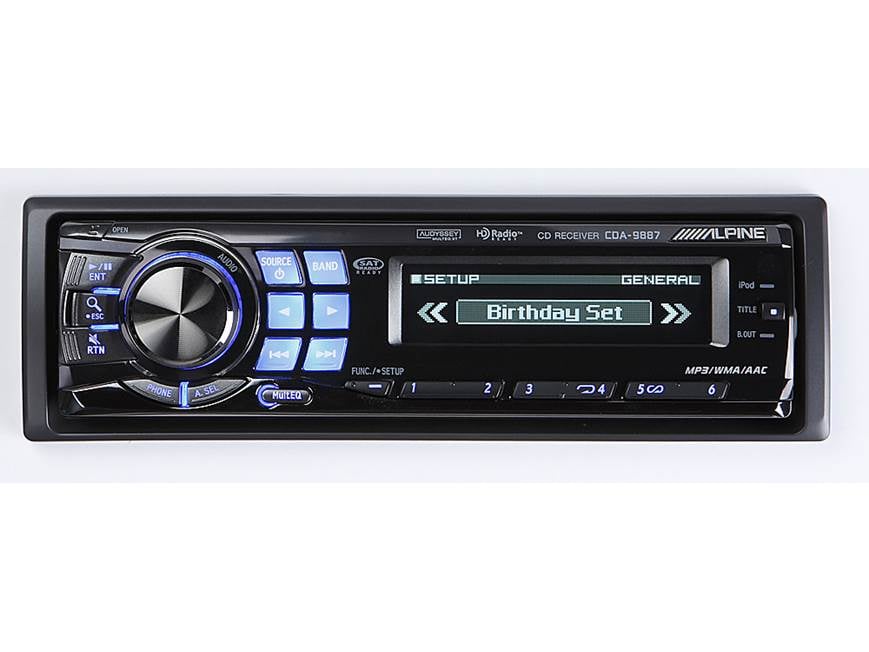 Alpine CDA-9887 CD receiver at Crutchfield