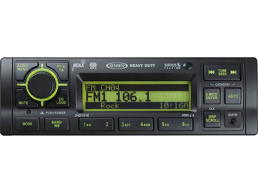 Jensen Heavy Duty JHD1510 AM/FM/Weather Band receiver at Crutchfield