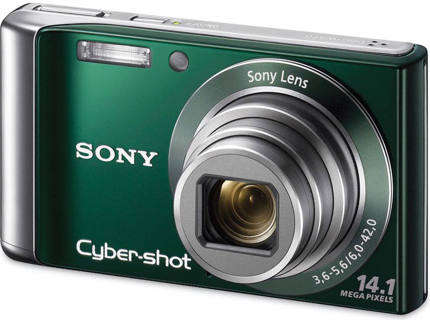 Sony Cyber-shot® DSC-W370 (Green) 14.1-megapixel digital camera