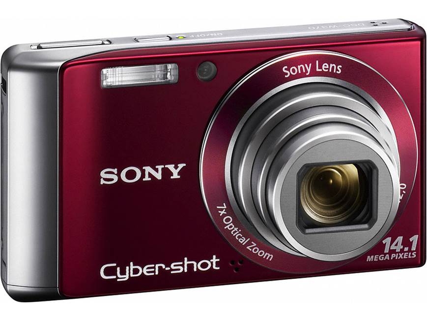 Sony Cyber-shot® DSC-W370 (Red) 14.1-megapixel digital camera with