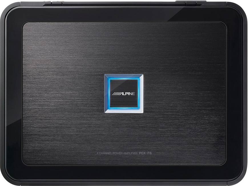Alpine PDX-F6 4-channel car amplifier — 150 watts RMS x 4 at