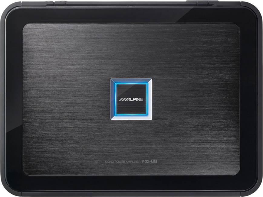 PDX-M12 ALPINE 定格1200W モノラルアンプ　アルパイン Alpine PDX-M12 Mono subwoofer amplifier — 1200 watts RMS x 1 at 2