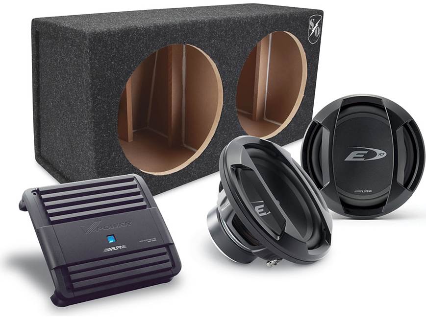 ALPINEウーファーボックス Alpine 500-watt Dual 12
