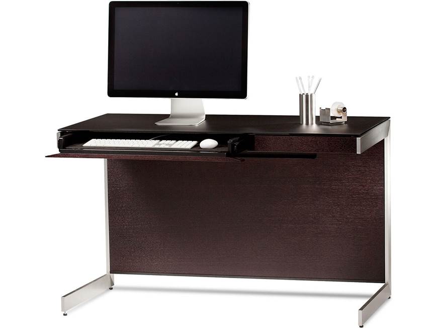 Offset Desk BDI Sequel 6003 Compact Desk (Espresso Stained Oak) 47-1/2