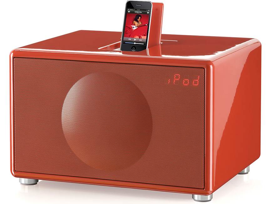スピーカー・ウーファー GENEVA SOUND SYSTEM MODEL L Geneva Sound System Model L (Red) CD player/radio with iPod® and
