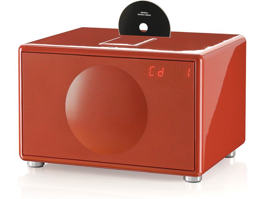 Geneva Sound System Model L (Red) CD player/radio with iPod® and