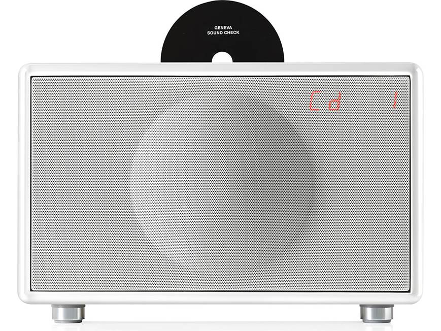 Geneva Sound System Model L (White) CD player/radio with iPod® and