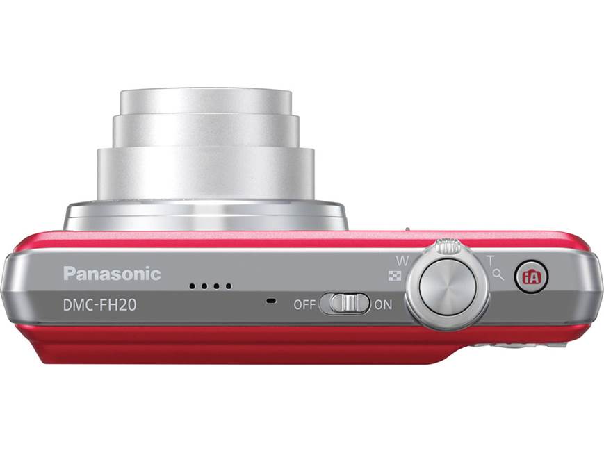 Panasonic Lumix DMC-FH20 (Red) 14.1-megapixel digital camera with