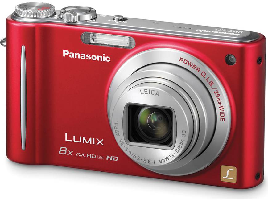 Panasonic Lumix DMC-ZR3 (Red) 14.1-megapixel digital camera with