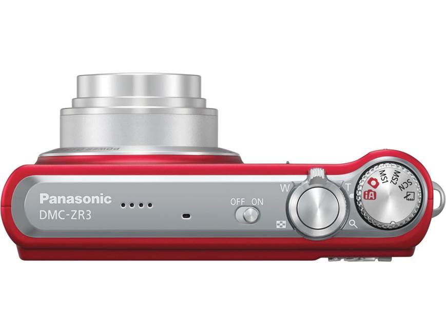 Panasonic Lumix DMC-ZR3 (Red) 14.1-megapixel digital camera with