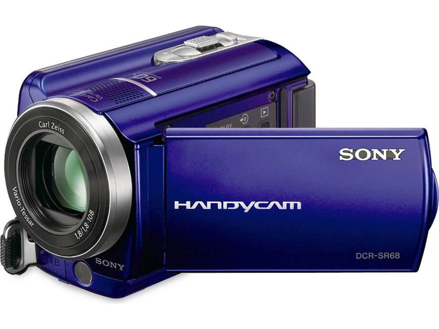 Sony DCR-SR68 Handycam® (Blue) 80GB standard-definition hard drive