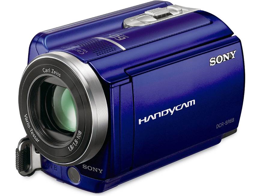 Sony DCR-SR68 Handycam® (Blue) 80GB standard-definition hard drive