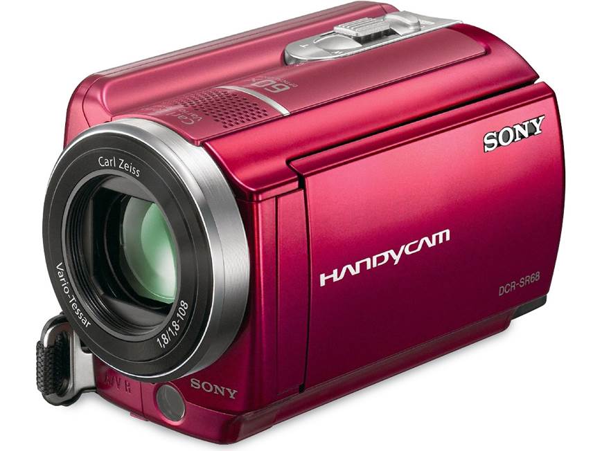 Sony DCR-SR68 Handycam® (Red) 80GB standard-definition hard drive