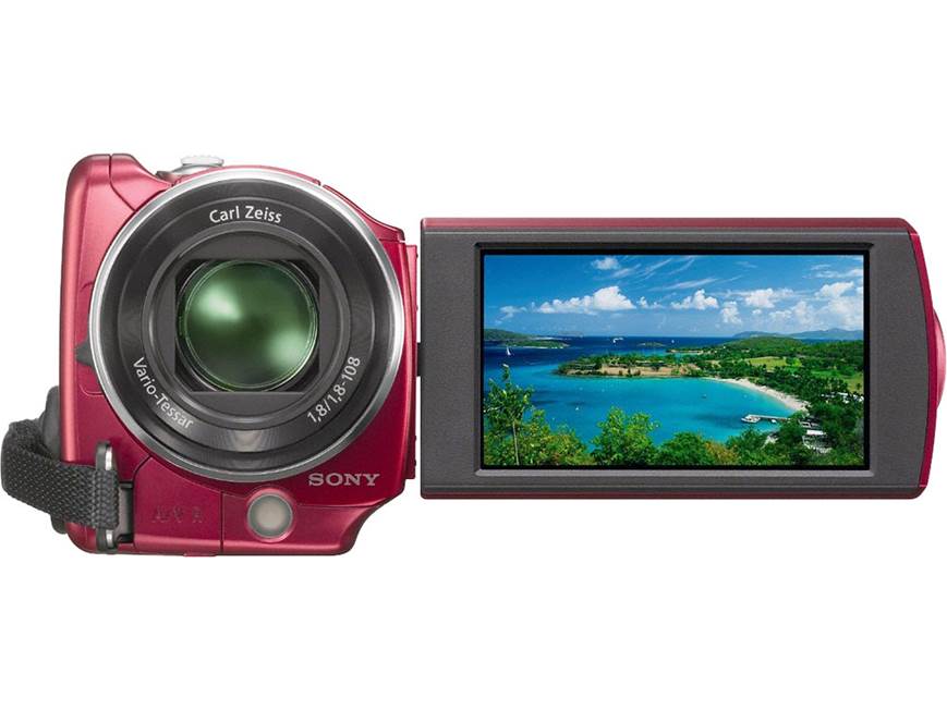Sony DCR-SR68 Handycam® (Red) 80GB standard-definition hard drive