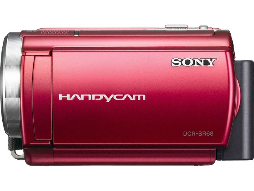 Sony DCR-SR68 Handycam® (Red) 80GB standard-definition hard drive