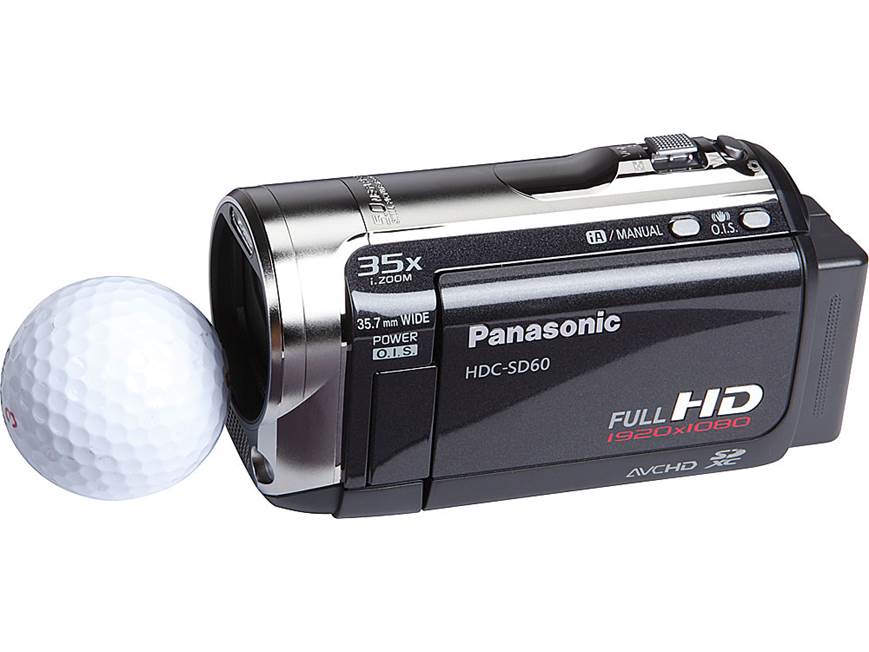 Panasonic HDC-SD60 (Black) HD camcorder with 25X optical zoom