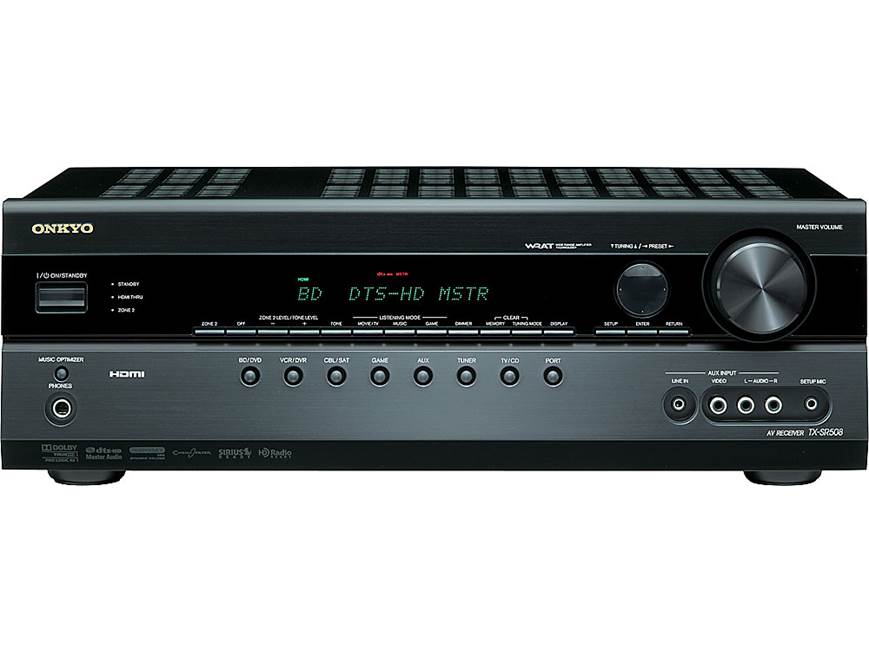 Onkyo TX-SR508 Home theater receiver with 3D-ready HDMI switching