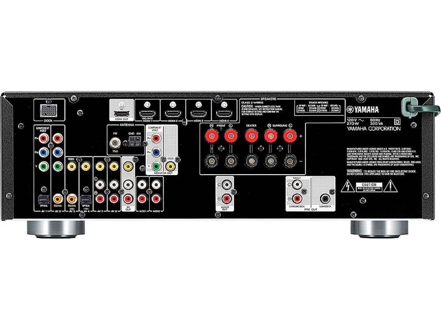 Yamaha RX-V467 Home theater receiver with 3D-ready HDMI switching