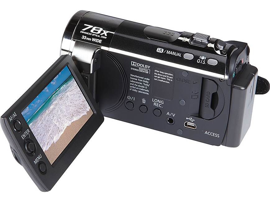 Panasonic SDR-S50 (Black) Standard-definition camcorder with 78X