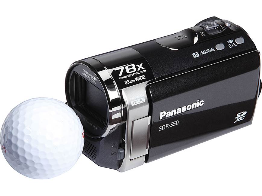 Panasonic SDR-S50 (Black) Standard-definition camcorder with 78X