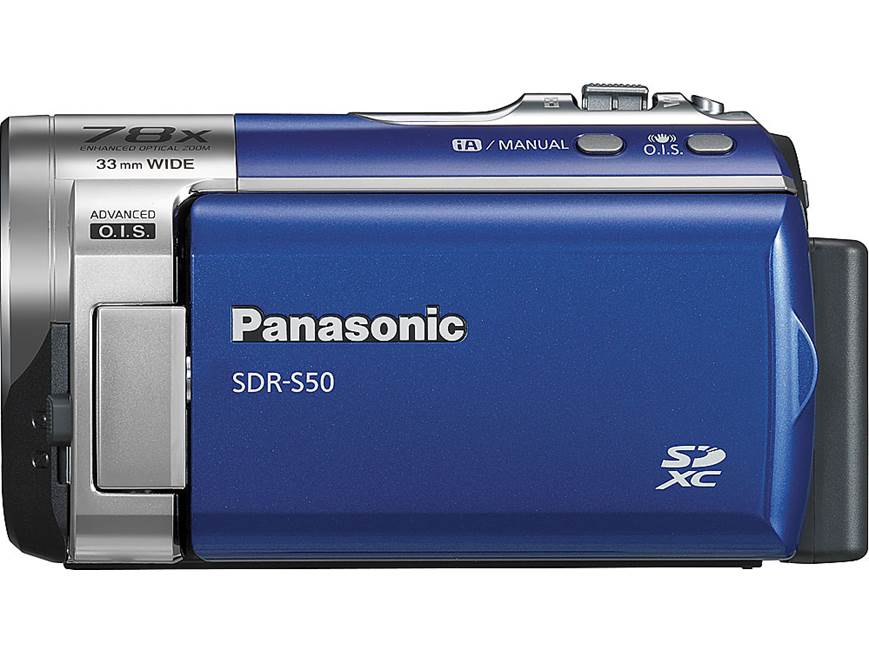 Panasonic SDR-S50 (Blue) Standard-definition camcorder with 78X
