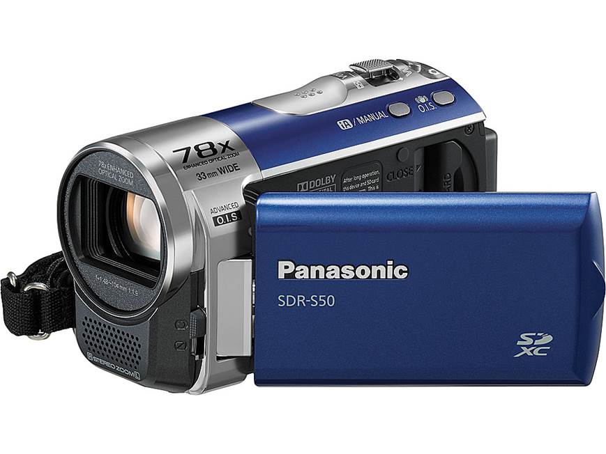 Panasonic SDR-S50 (Blue) Standard-definition camcorder with 78X