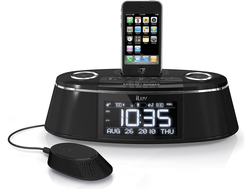 iLuv iMM178 Vibe Plus Clock radio with built-in iPod®/iPhone® dock