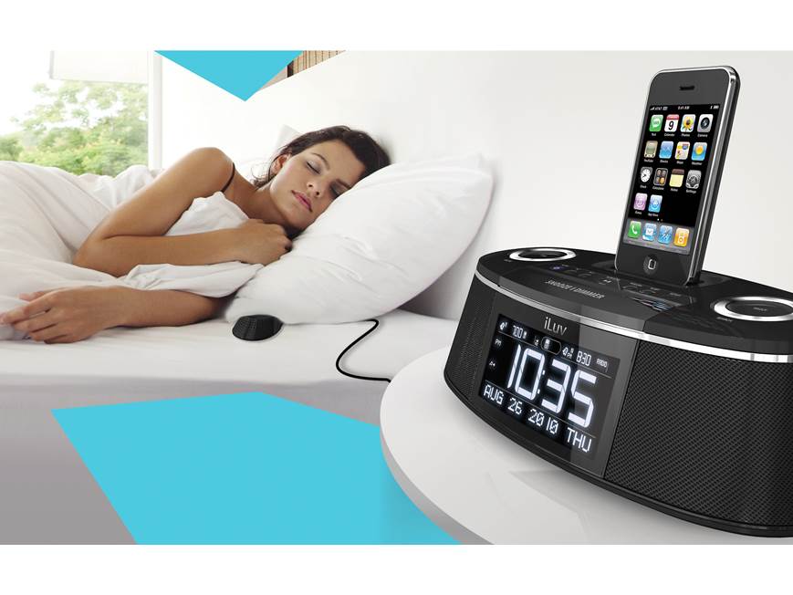 iLuv iMM178 Vibe Plus Clock radio with built-in iPod®/iPhone® dock