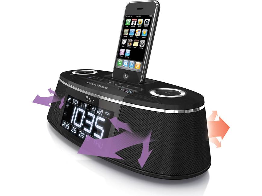 iLuv iPod用リアルタイムダイレクトビデオレコーダー iLuv iMM178 Vibe Plus Clock radio with built-in iPod®/iPhone® dock