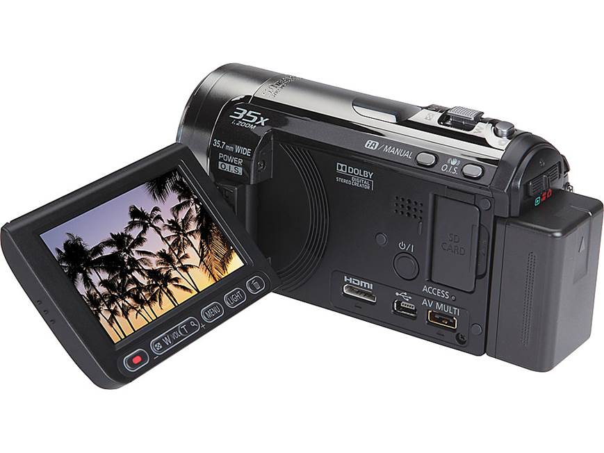 Panasonic HDC-TM55 HD camcorder with 25X optical zoom and 8GB
