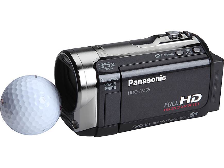 Panasonic HDC-TM55 HD camcorder with 25X optical zoom and 8GB