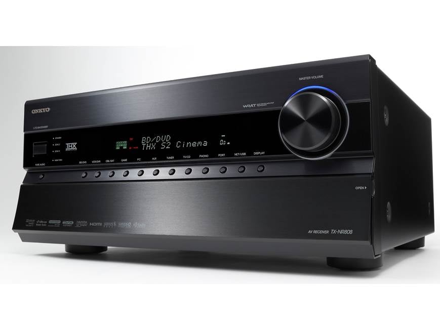 Onkyo TX-NR808 Home theater receiver with 3D-ready HDMI switching
