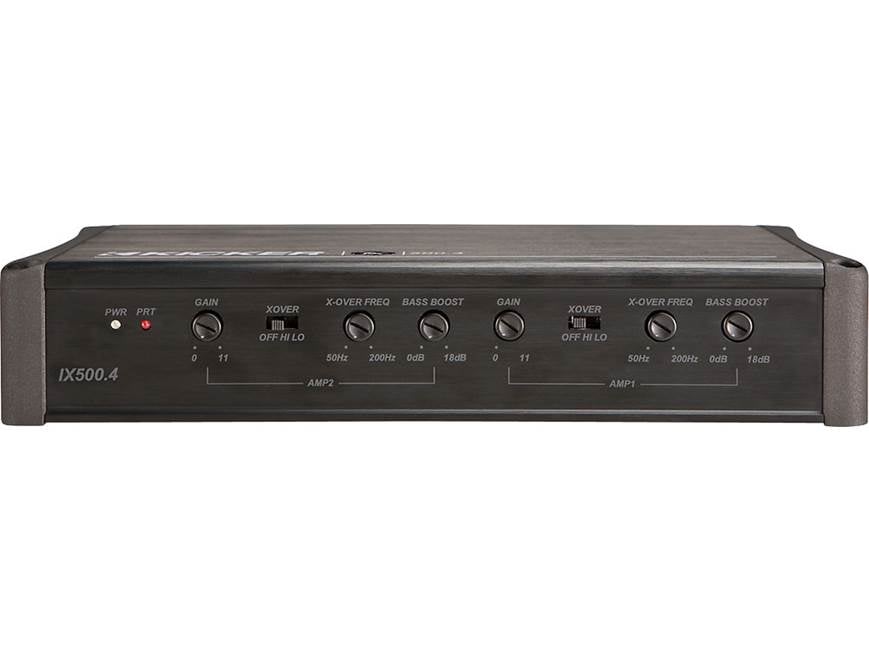 Kicker IX500.4 4-channel car amplifier — 75 watts RMS x 4 at
