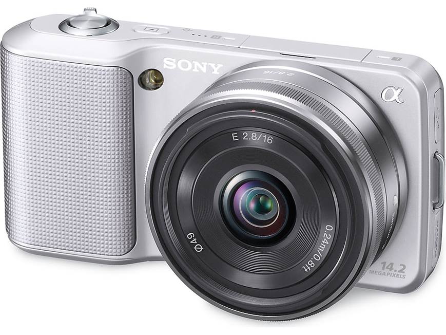 Sony NEX-3A (Silver) 14-megapixel digital camera with 16mm wide