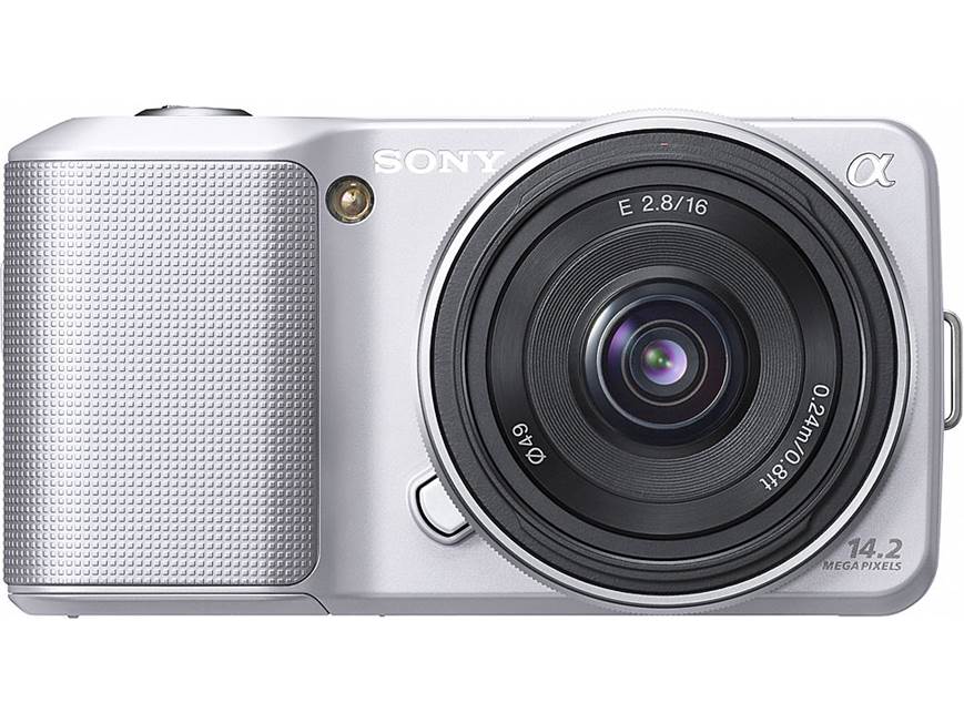 Sony NEX-3A (Silver) 14-megapixel digital camera with 16mm wide