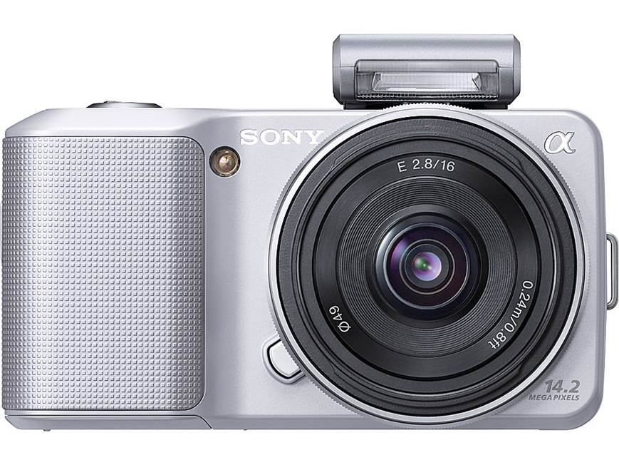 Sony NEX-3A (Silver) 14-megapixel digital camera with 16mm wide