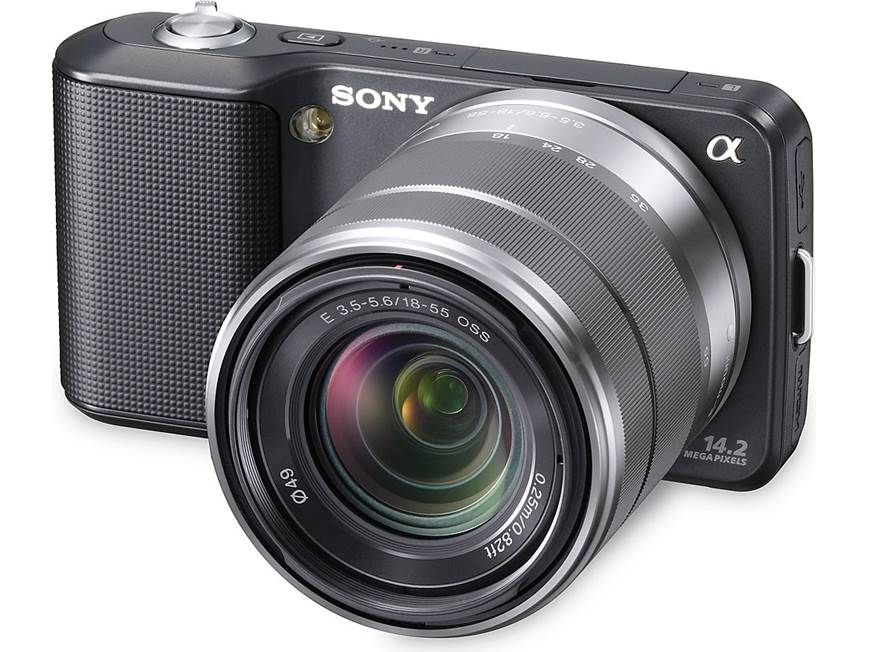 SONY NEX-3K ブラック レンズキツト Sony NEX-3K (Black) 14-megapixel digital camera with 18-55mm zoom